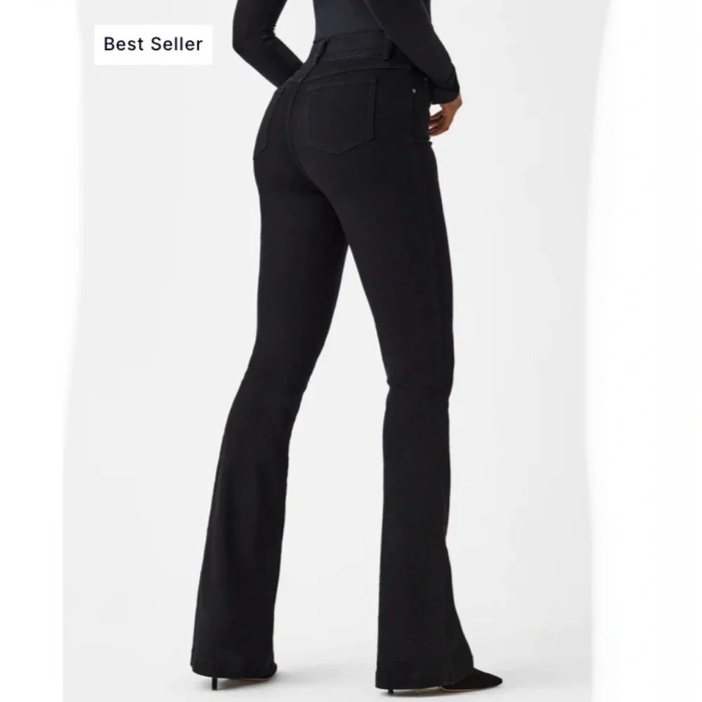 SPANX Flare Jean Clean Black‎ Size Large